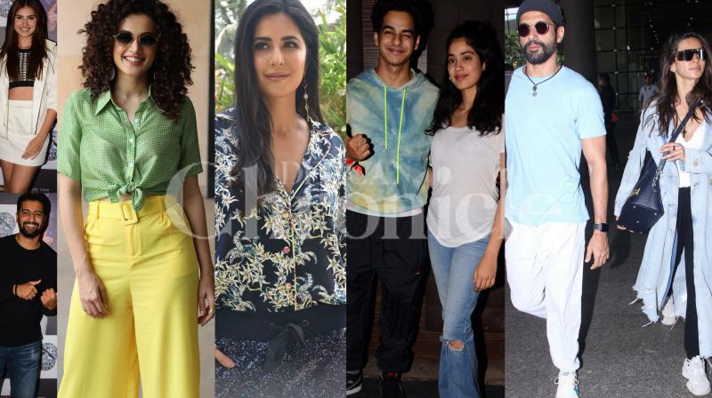 Oh snap: Katrina, Vicky, Janhvi-Ishaan, Farhan-Shibani step out in style Oh snap: Katrina, Vicky, Janhvi-Ishaan, Farhan-Shibani step out in style
