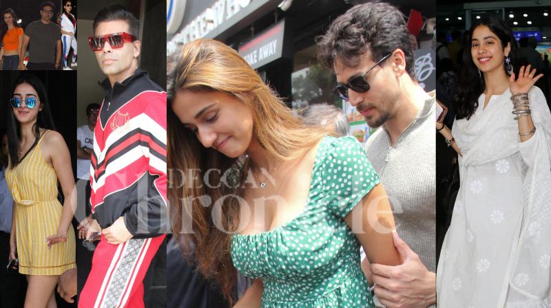 Star-struck: Karan, Tiger-Disha, Janhvi, Ananya spotted in the city!