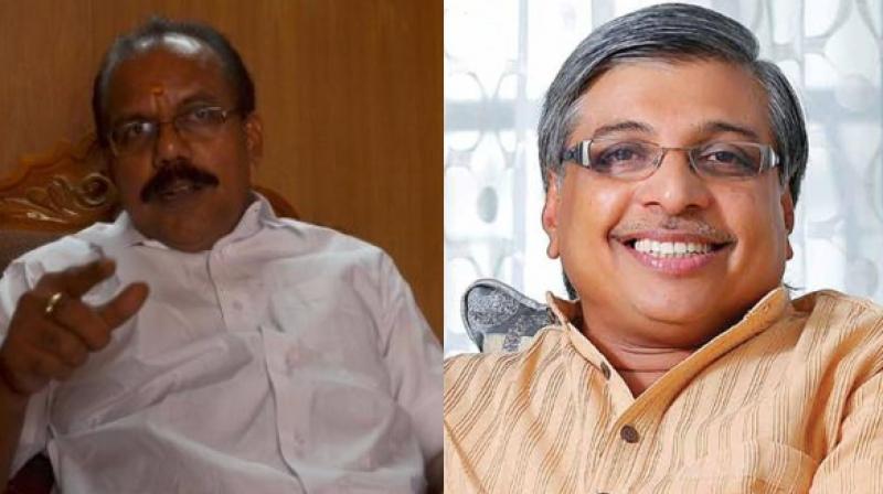 A N Radhakrishnan today alleged that noted Malayalam film director Kamal has links with terrorist groups and that he should leave the country if he cannot respect the nation.
