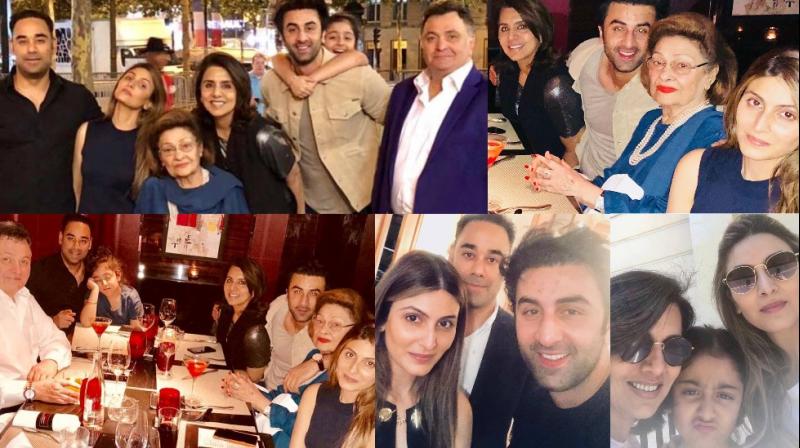 Kapoors celebrate Neetus 60th bday in Paris, Alia makes up for absence