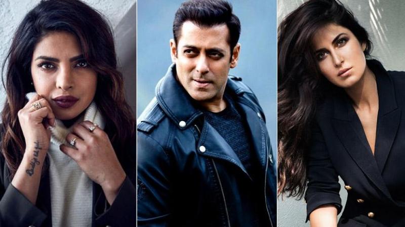 Priyanka Chopra, Salman Khan and Katrina Kaif.