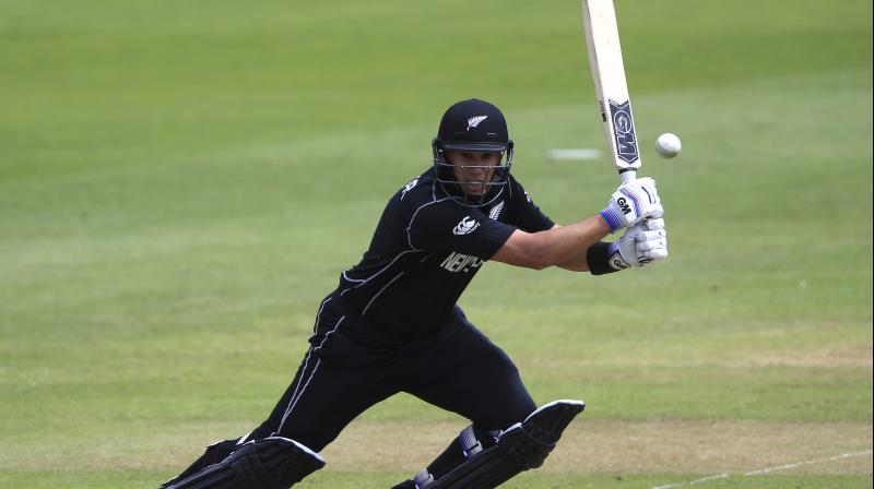 Ross Taylor hit an unhurried 63 off 82 balls, including six fours, before his mistimed ramp shot cost him at 201-4 in the 39th over.(Photo: AP)