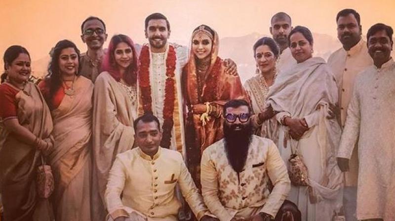 The picture was taken on November 14 after Deepika and Ranveers Konkani style wedding. (Photo: Instagram | nitashagaurav)