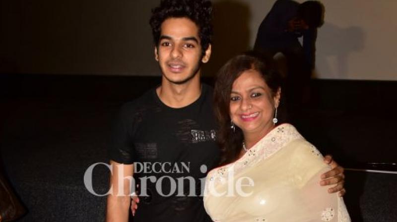 Ishaan Khatter with his mother Neelima Azim at Beyond The Clouds trailer launch. (Photo: File)