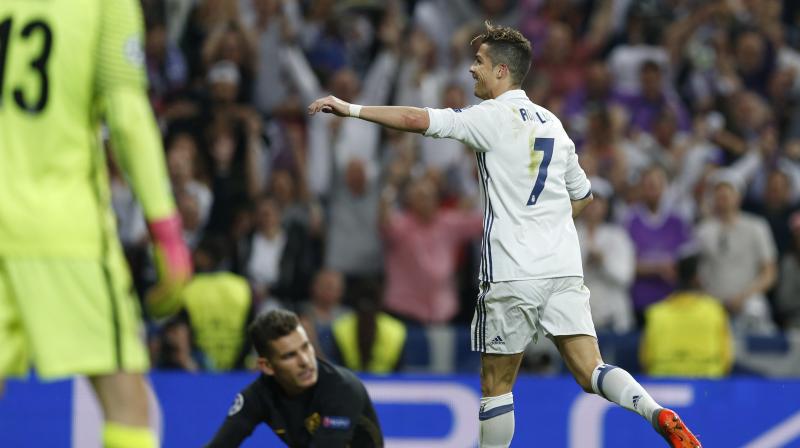 Cristiano Ronaldo completed his second hat-trick against Atletico this season. (Photo: AP)