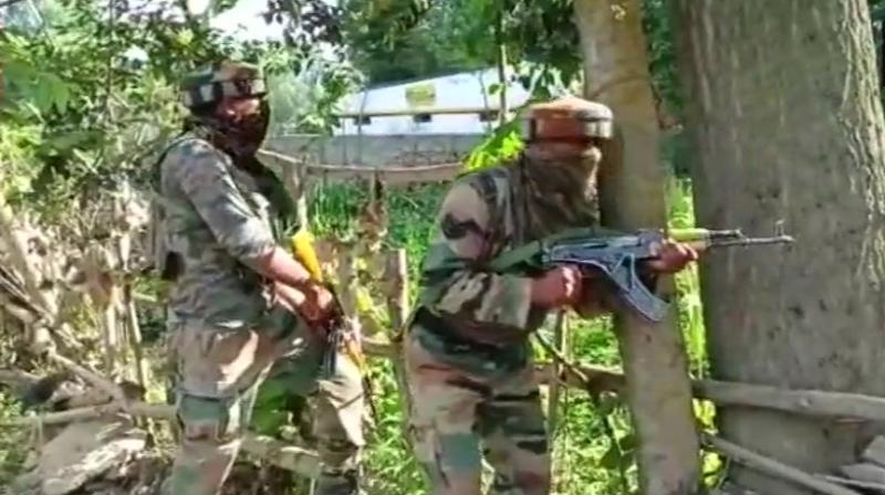 Internet services were suspended in Kulgam soon after the encounter began. (Photo: ANI/Twitter)