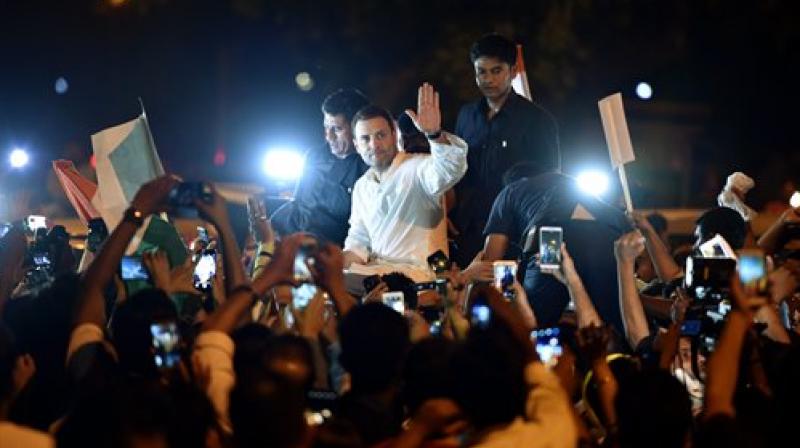 Congress President Rahul Gandhi said its time for Prime Minister Narendra Modi to walk the talk on beti bachao (save the girl child). (Photo: PTI)