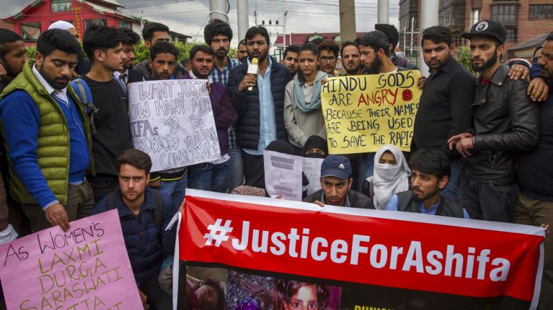 The body of 8-year-old girl was found in the forests near her village on January 17. (Photo: AP)