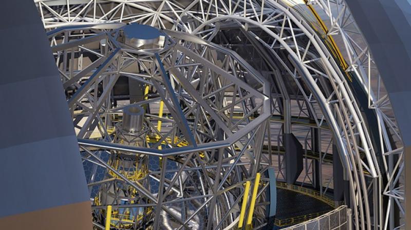 When completed will be the worlds largest optical telescope, some five times larger than the top observing instruments in use today.