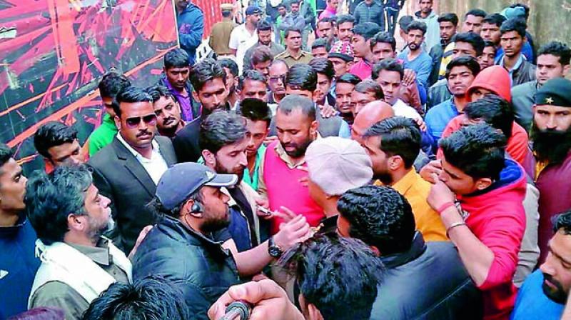 Members of a radical group  the Rajput Karni Sena  stormed the sets of Padmavati and even roughed up Sanjay Leela.