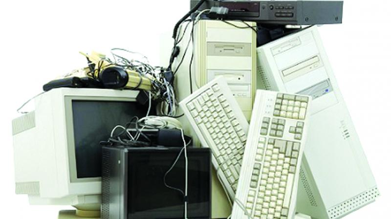 E-waste, otherwise called as electronic junk, comprises old, disused electronic gadgets such as cell phones, electric lamps, tape-recorders, radio, ipod and stereo, CDs, DVDs, batteries, old television sets and computers and so on.