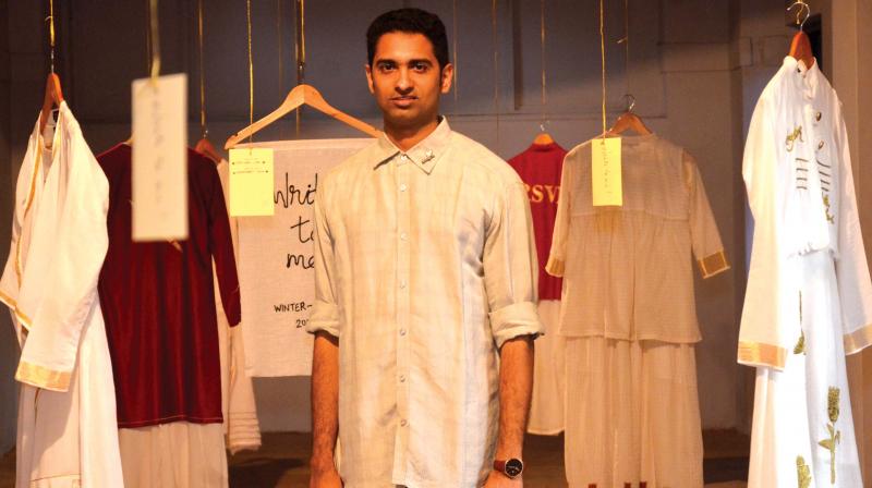 Sreejith chose Lotus Pond as the theme as he feels that there it has a zen-like quality. His designs will be displayed at the Lakme Fashion Week on August 17.