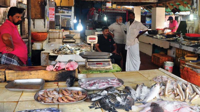 A fish market at Nadakkavu, Kozhikode. (Photo: DC)