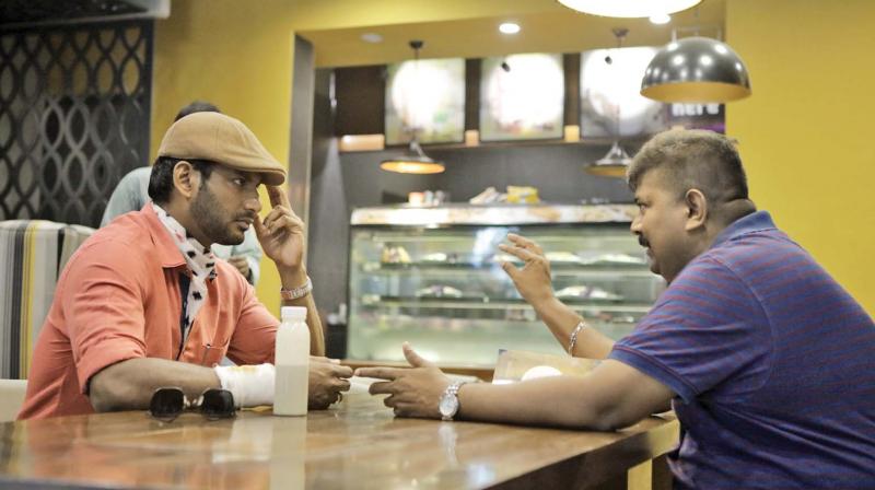 Vishal with Mysskin.