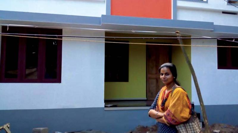 The 62nd house constructed by Our Ladys Convent Girls High School for Rikitha, a high school student who lost her father last year due to heart attack.