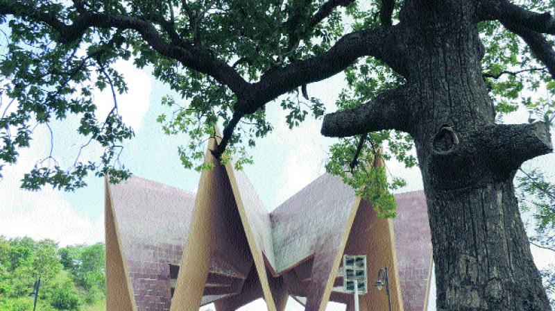 Adivasi legendary Kumaram Bheems memorial constructed at Jodeghat in Kumarambheem Asifabad district.