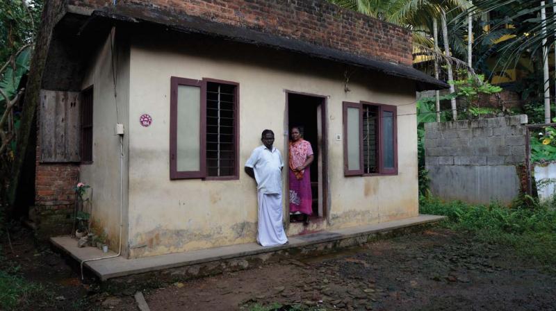 Mr Jayakumar had constructed a small dwelling on the land belonging to his wifes family almost 20 years ago. During the northeast monsoon, rain played spoilsport and submerged his house.