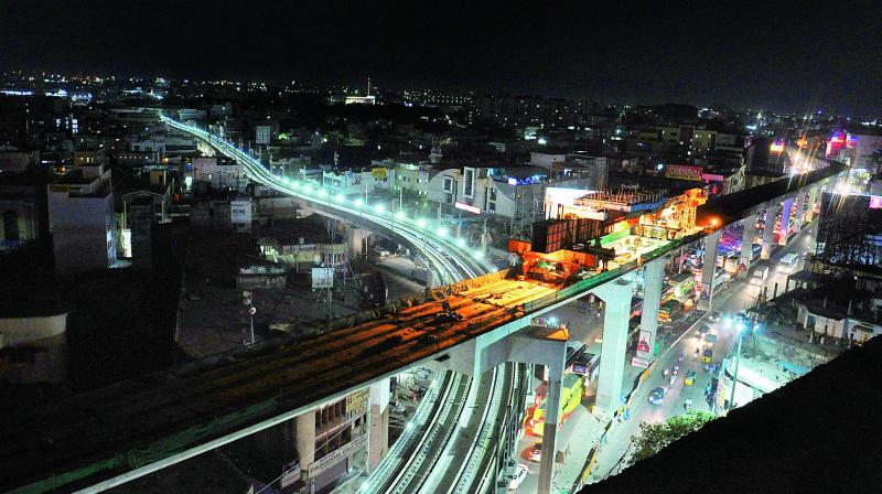 A view of the Ameerpet Interchanging station. (Photo: DC)