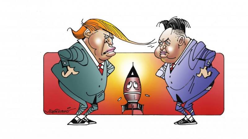Donald Trump and Kim Jong Un share the same hair stylist.