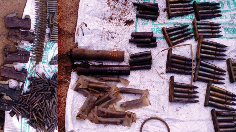 Ammunition recovered on Thursday.