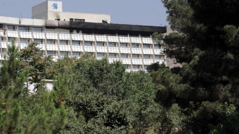 At least four gunmen attacked Kabuls landmark Intercontinental Hotel. (Photo: AFP/Twitter)