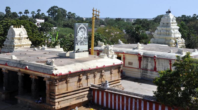 An over-view of the ancient Siddeswara swamy temple at Krishnapatnam village in Nellore district. (Photo: DC)