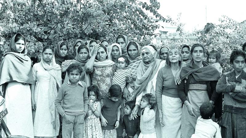 Survivors, mainly women of all ages who had become victims of mass genocidal rape and their children found some safety in the camps. Many families were resettled together in The Widow Colony in West Delhi where they tried to rebuild their lives.