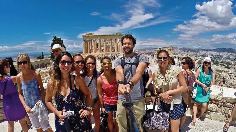 A selfie from Greece.