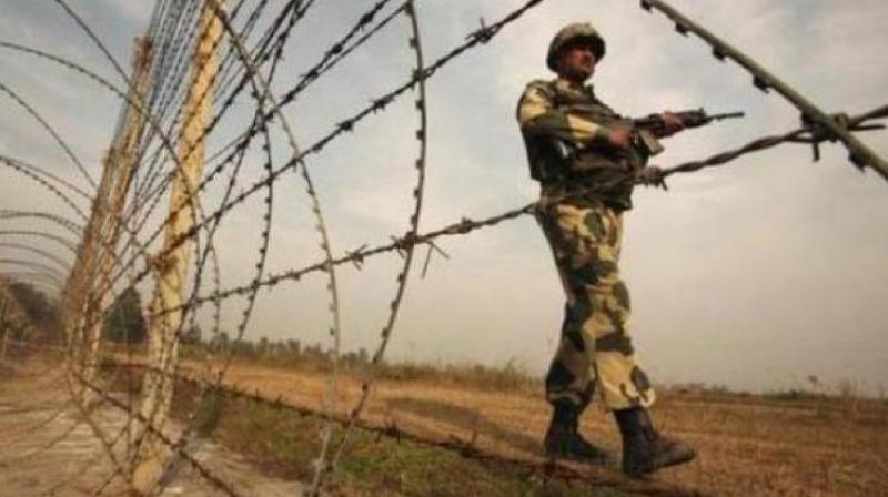 The cross-border shelling by Pakistan troops started in Krishna Ghati sector on Tuesday morning and continued for over two hours, resulting in injuries to five soldiers including an officer, an Army officer said. (Photo: Twitter | ANI)