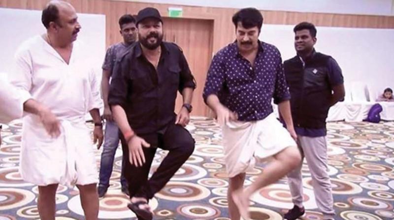 Mammootys dance step that went viral.
