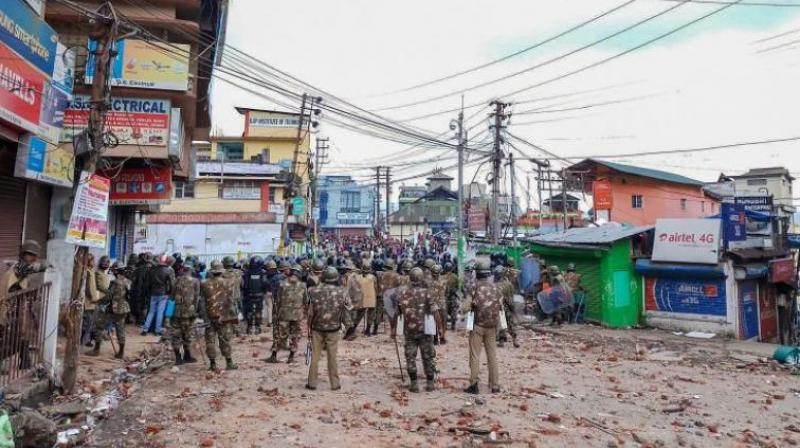 The hill town has been in the grip of violence since Thursday following a fight between the Sikh residents in Shillongs Punjabi Lane area, also known as sweeper colony, and the Khasi drivers of state-run buses. (Photo: PTI/File)