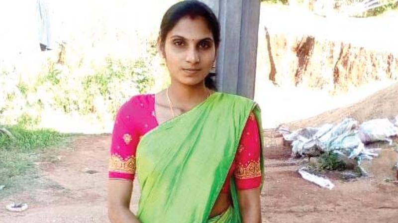 Soumya who commited suicide in Ramaiah Layout on Monda.