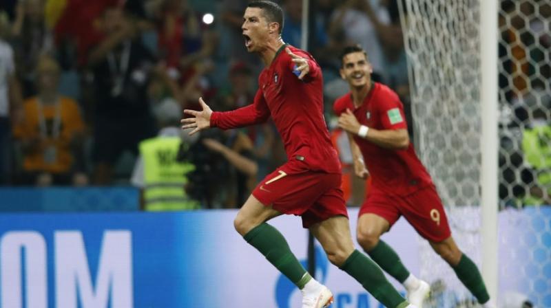 Cristiano Ronaldo scored a hat trick. (Photo: AFP)
