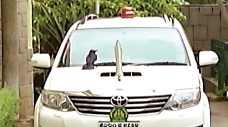 This Toyota Fortuner was used by Siddaramaiah when he was Chief Minister.  (Photo: DC)