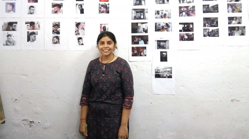 Pallavi with her work.