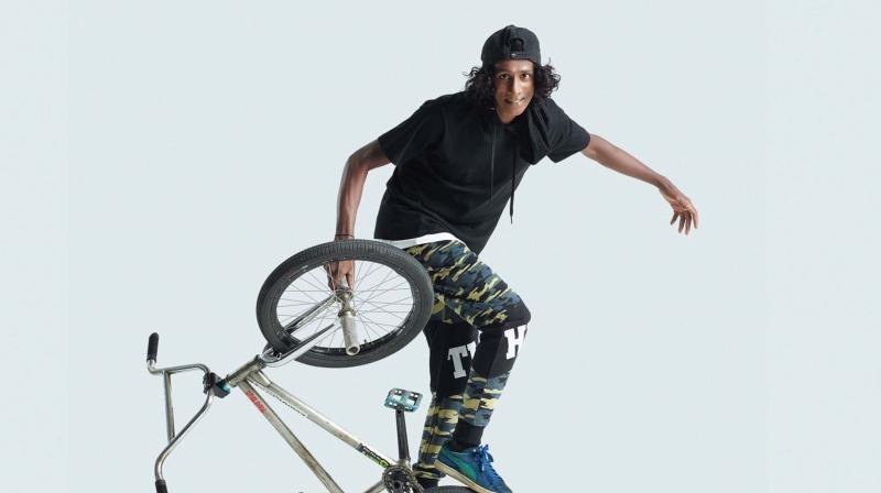Annul  Pale, a native of Mumbai, has choreographed cycle stunts for the Malayalam movie Nonsense.