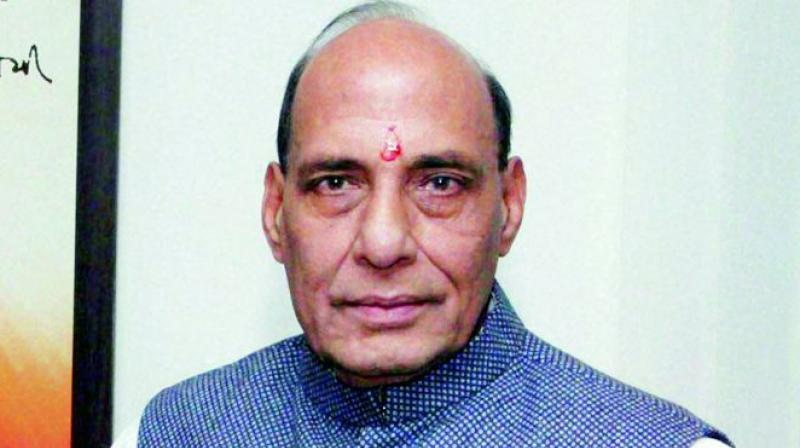 Union home minister Rajnath Singh