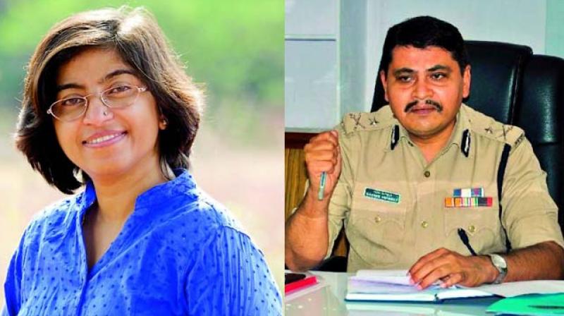 Sunitha Krishnan and Rachakonda police commissioner Mahesh Bhagwat