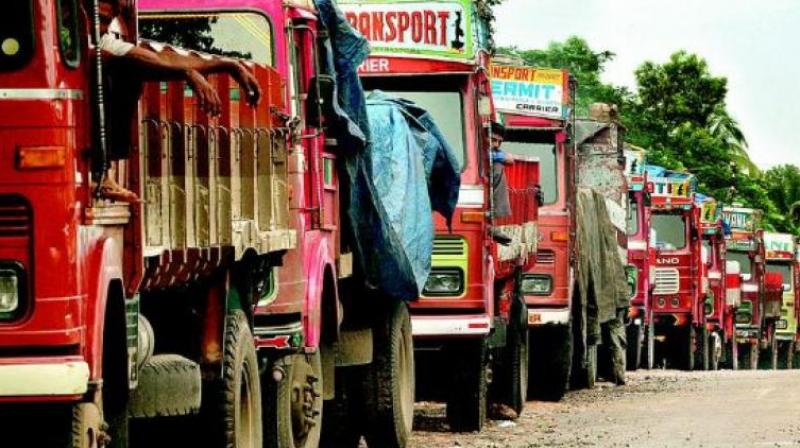 It is believed that the prices of essential commodities and vegetables will start increasing if the lorry strike goes on for another two days. (Representational Image)