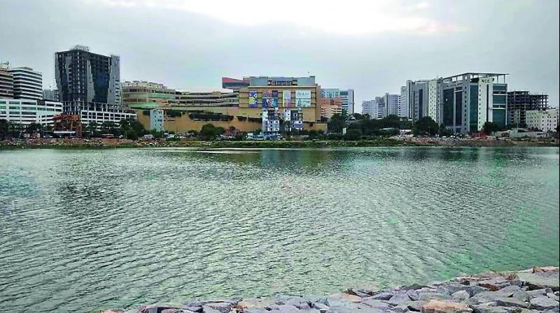 Lake view park opposite Prasads Imax after the facelift. 	(Image: DC)