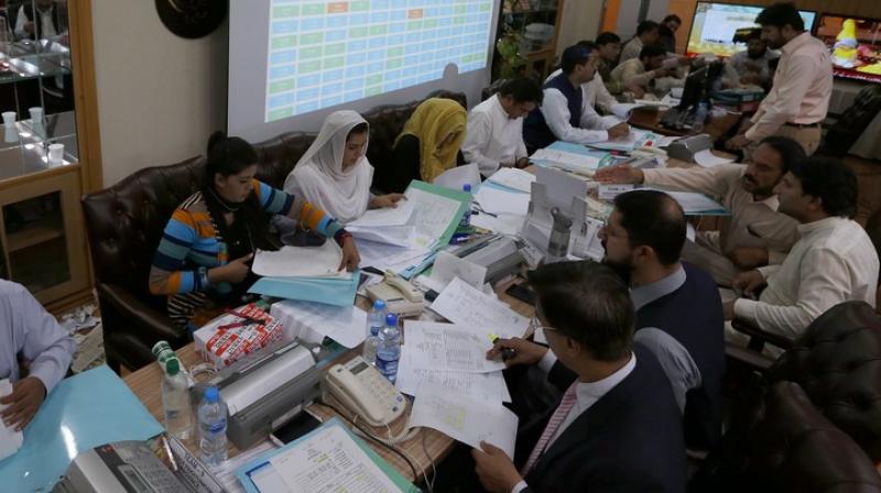 The ECP uploaded a letter on its website in which the presiding officer of polling station number 45 in Washuk district has made the claim. (Photo: AP)