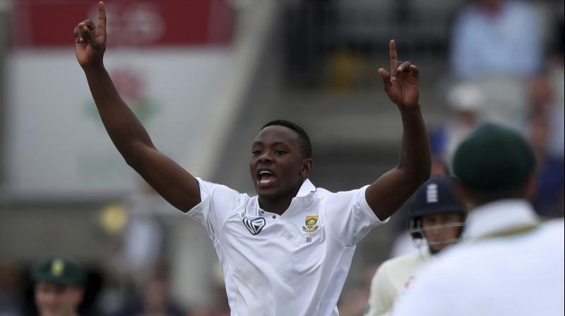Kagiso Rabada struck with the new ball in the penultimate over of the day when a full-length delivery, which surprised Stokes, smashed into the base of the stumps and bowled the left-handed batsman for 58. (Photo: AP)