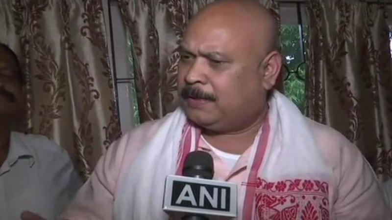 Assam TMC president Dwipen Pathaks resignation came within hours of a TMC delegation arriving at the Silchar airport. (Photo: ANI | Twitter)