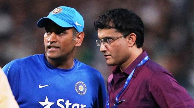 Dhoni made his international debut during 2004 under the captaincy of Ganguly during the tour of Bangladesh and was struggling to perform down the batting order. (Photo: BCCI)