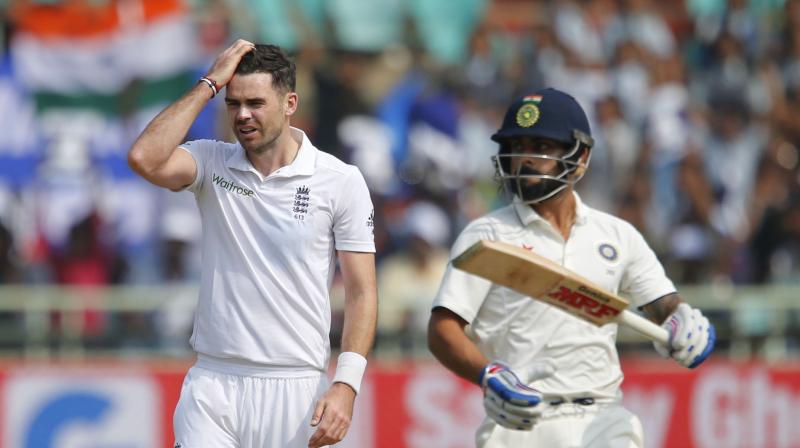 Anderson, who picked up 25 wickets when the two teams met in England in 2014, could beat Australian Glenn McGraths record for most test wickets by a fast bowler should he replicate that form. (Photo: AP)