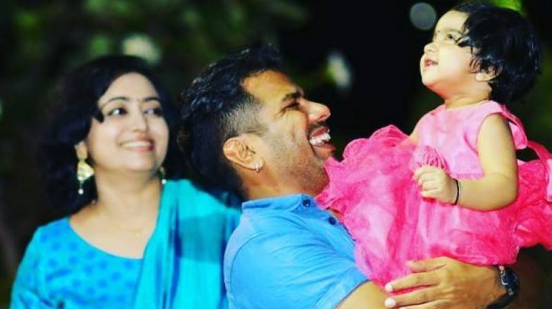 2-year-old Tejaswini Bala was declared brought dead by private hospital, where Balabhaskar, his wife and car driver are undergoing treatment for injuries. (Photo: Facebook | Balabhaskar)