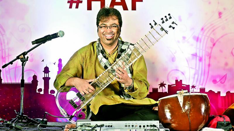 Purbayan Chatterjee performing at Hyderabad Arts Festival on Saturday