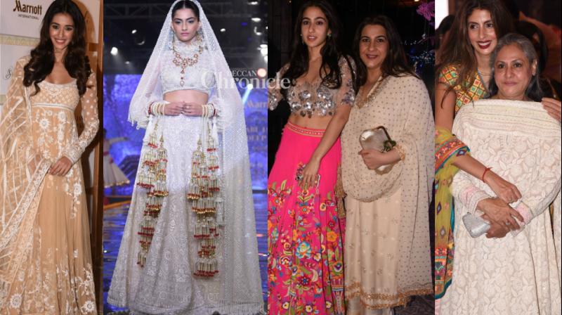 Sonam dazzles on the ramp, Sara, Disha, others ace the ethnic look too