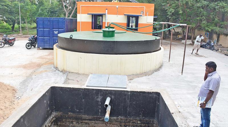 A crematorium on New Avadi Road has become a new centre for waste degradation with Greater Chennai corporation setting up a 3-tonne capacity biomethanation plant on the premises recently.