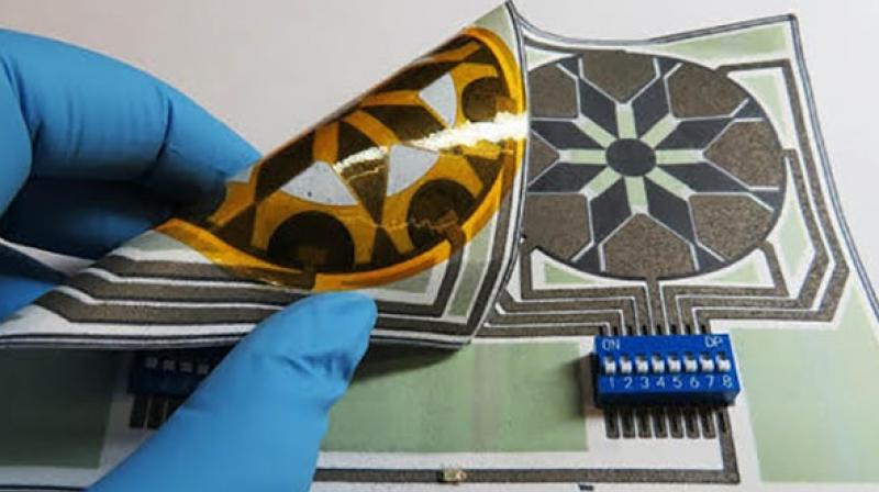 In testing the saliva-powered battery, the team was able to achieve a power density of a few microwatts per square centimeter, (Credit: Binghamton University)